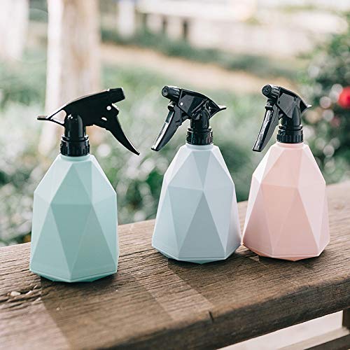 Lot de 3 vaporisateurs vides rechargeables 600 ml 600 ml Rhombique pulvérisateur durable anti-fuite avec modes de brumisation et de flux pour huile essentielle, eau, cuisine, bain et