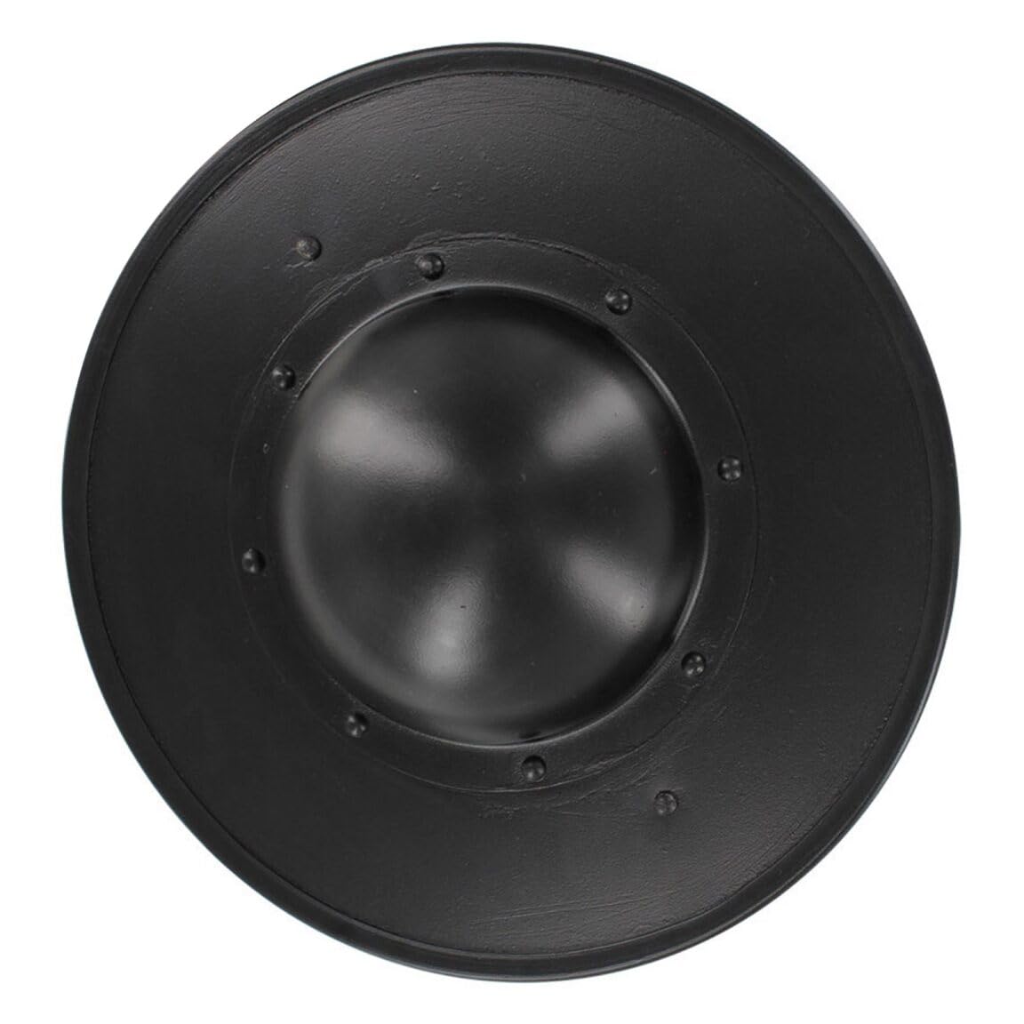 ™ Medieval Buckler Shield – 12-Inch Solid Iron Handheld Shield with Forged Iron & Wood Handle