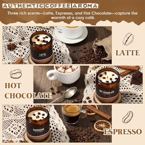 Fullhawl 3-Pack Coffee Scented Candles