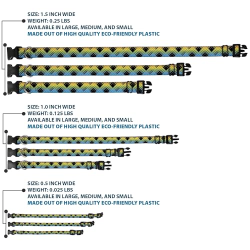 Pince à col plastique Plaid X Gradient ajustable de 9 à 38 cm - 4