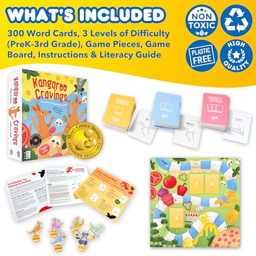 Kangaroo Cravings Juego de Mesa para Aprender a Leer miniatura 2