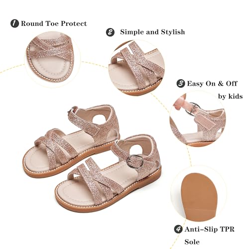 Image of Kiderence Toddler Girls Sandals Little Girls Kids Shoes Girls Sandals Toddler