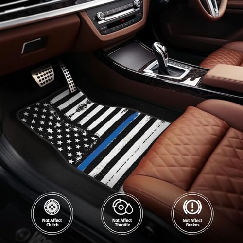 Tapis de voiture universels抗磨损, drapeau USA pour sol protégé - 5