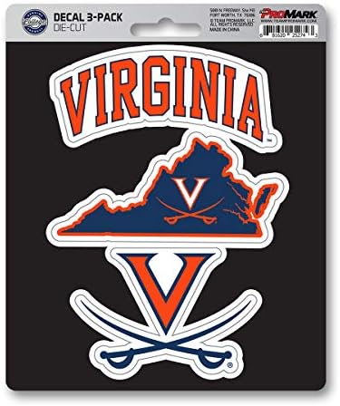 FANMATS NCAA Unisex NCAA 3 Piece Decal Set