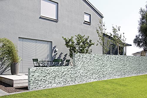 Alberts 642013 Zaungabionen Cluster | verschiedene Längen und Höhen | zum Einbetonieren | feuerverzinkt | Mattenbreite 200 cm | Höhe 80 cm