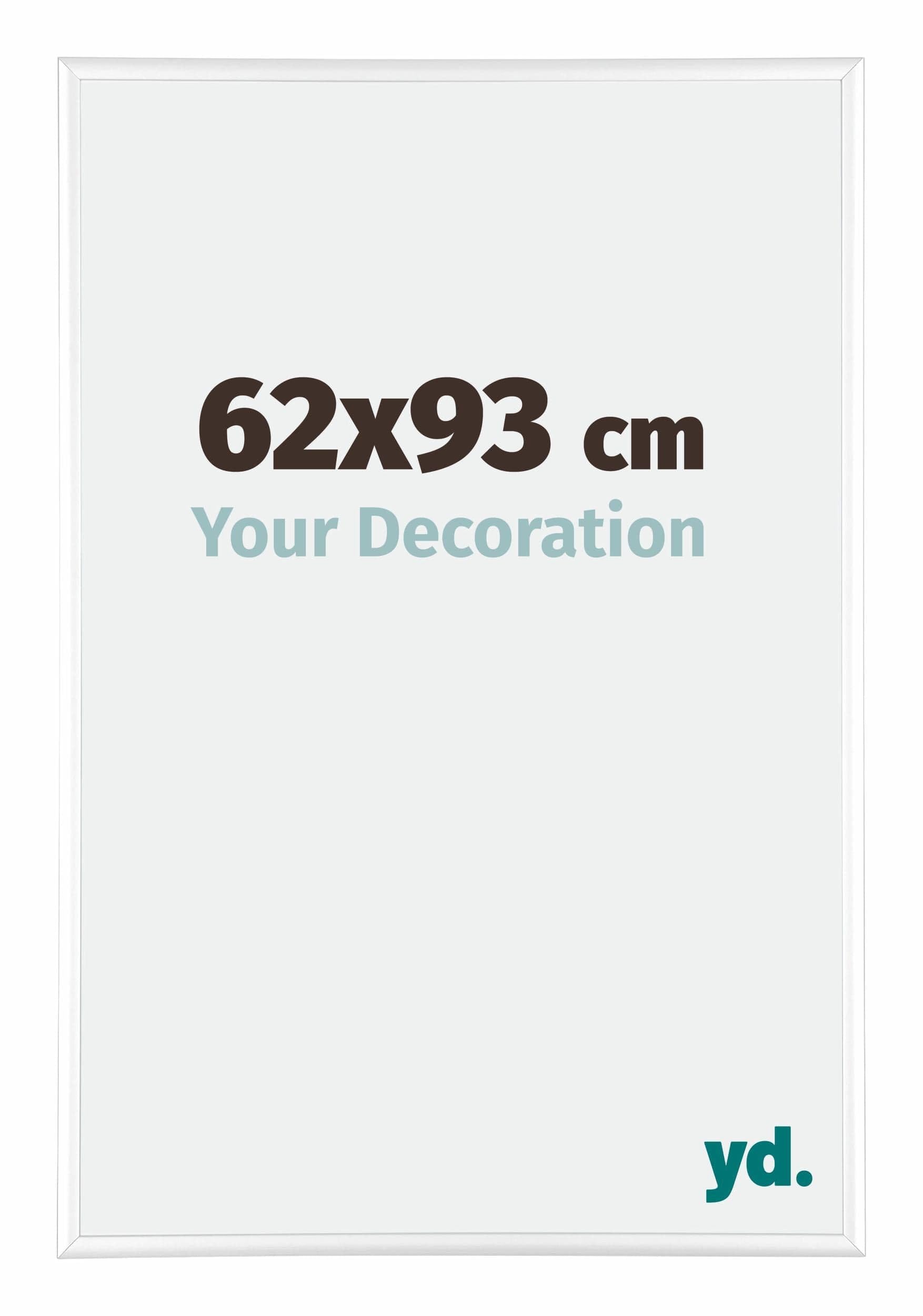 Your Decoration - Picture Frame 62x93 cm - White High Gloss - Decorative Wall Frame in Aluminium with Antireflection - Frame 62x93 - Kent — image 1