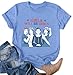 Ithalt Feminist Shirt for Women RBG Graphic T-Shirt Patriotic 4th of July Tees Inspirational Quote Tops(Blue,Medium)
