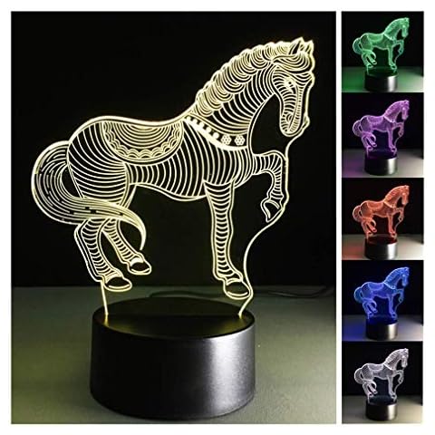 3D Nightlights, 7 Farben ändern Touch Control Nacht Lampe Cover