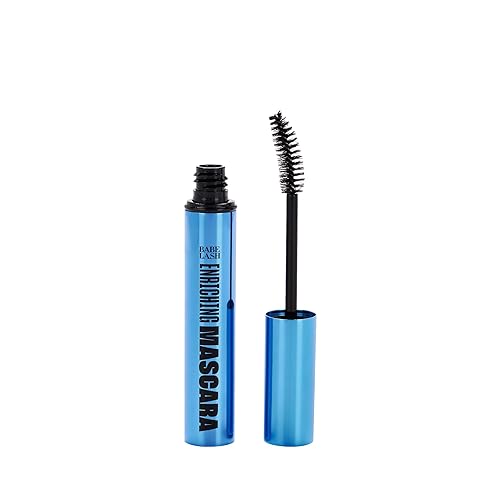 Babe Original Babe Lash Mascara A prueba de manchas, fórmula de larga duración y sin grumos, volumen construible, resistente al agua, negro