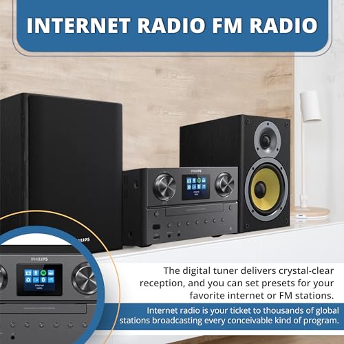 image for Philips Audio Philips Bluetooth & WiFi Stereo System for Home with CD 