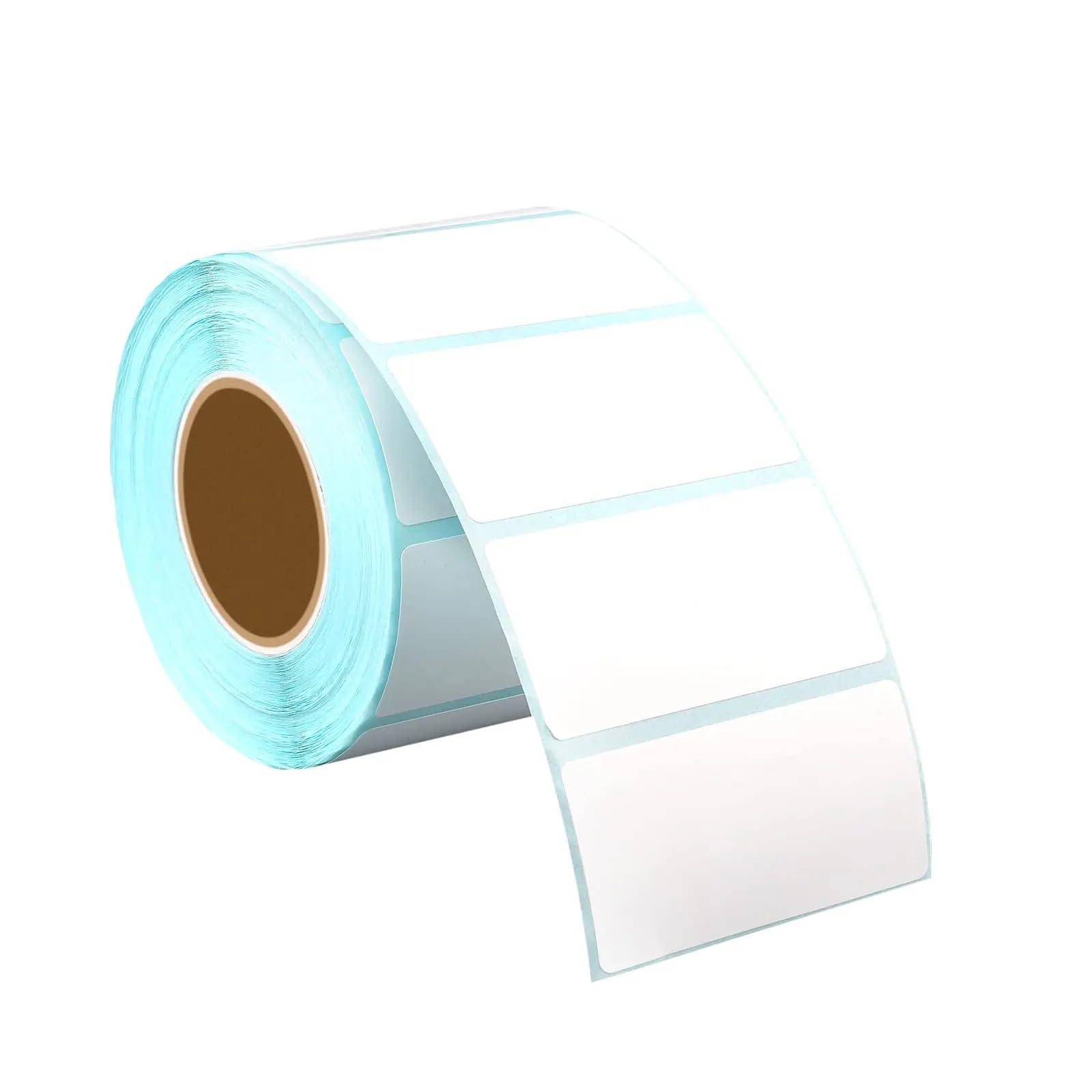 Etichette Adesive Etichette vuote rimovibili termiche dirette Rettangolo Autoadesiva Scrivibile Codice a barre Supermercato Adesivi gratuiti BPA for stampante termica(100x100mm 500PCS)