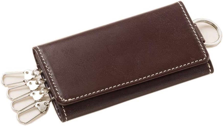 [ブリティッシュグリーン] キーケース 名入れ刻印無料 英国製ブライドルレザー使用 メンズ