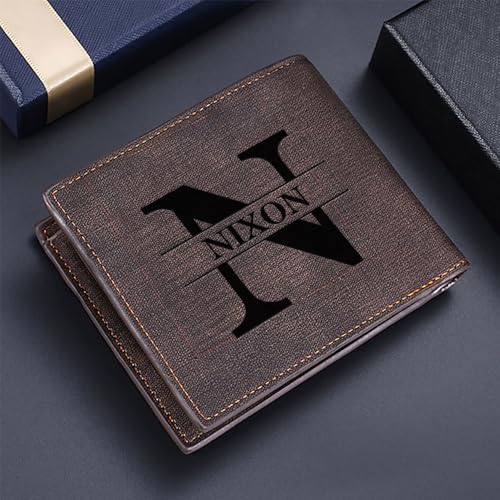 NICEDREAM Custom Wallets for Men Engraved Wallet PU Leather Wallet Personalized Wallet for Men Custom Picture Wallet Gift for Him Personalized Photo Wallet for Boyfriend Dad Husband Mens Wallet3