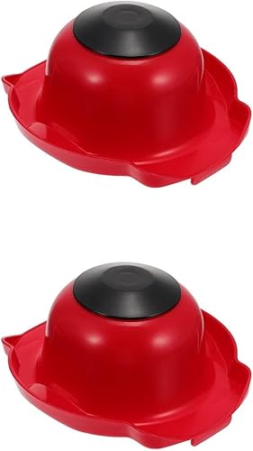 DOITOOL 2 soportes de seguridad alimentaria para cortar mandolina, protectores de dedos de plástico rojo para cortar, protector de dedos disponible en Yaxa Colombia