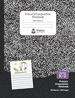 Primary Composition Notebook: Grades K-2, Drawing & Writing Journal, Black Marble 1948696428 Book Cover