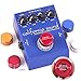 OFFSCH 2sets Aluminium Alloy Footswitch Toppers for Guitar Effects Pedals Durable Wine Red Pedal Caps with Screws and Handle Protects Footswitch and Extends Lifespan