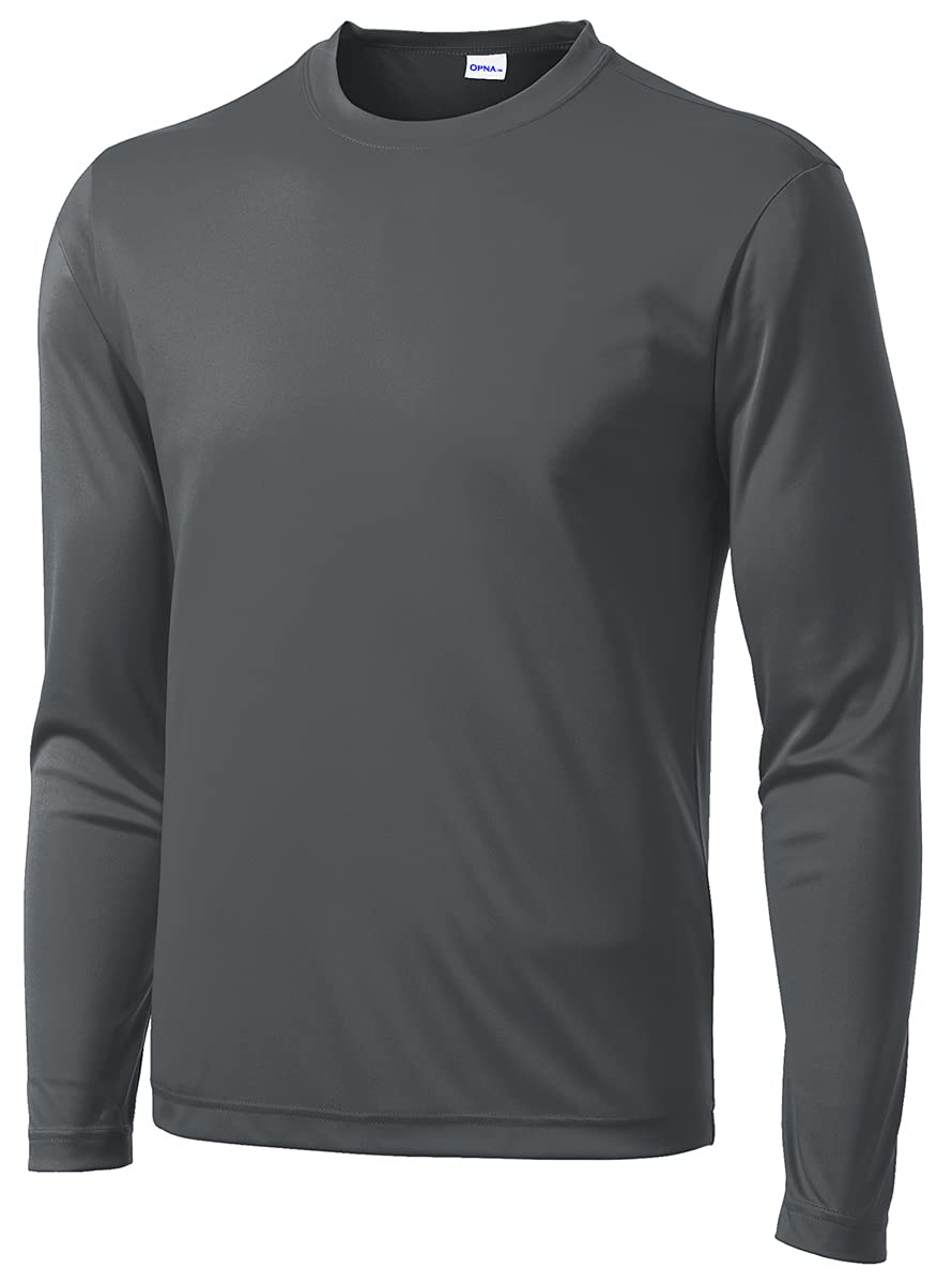Opna Men's Long Sleeve Moisture Wicking Athletic Shirts