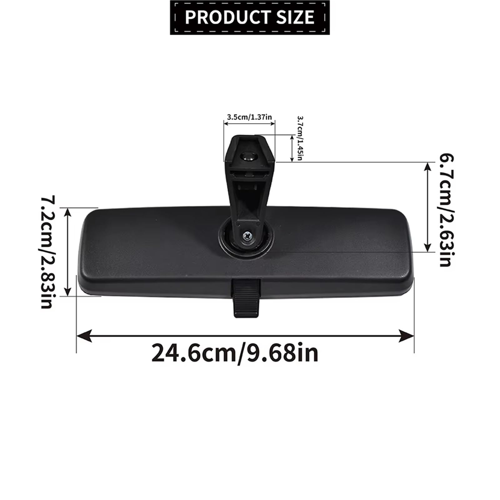 Rétroviseur intérieur Rétroviseur Intérieur Noir 735436213, Accessoires De Voiture Pour Citroen Pour Relais Pour MK2 Miroir intérieur Voitures