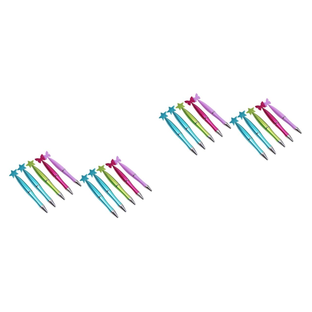 Stylos à Bille En Forme De Cœur Doré - Lot De 9 En Métal | Pour Saint-Valentin, Cadeau, Bureau, école