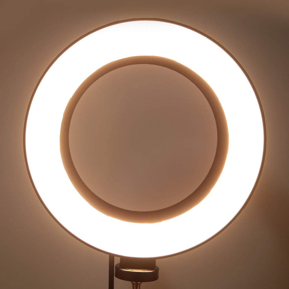 Anello Luminoso a LED 6 Pollici, 3 Modalità Luminosità Regolabile, Luce Ad Anello Dimmerabile per Fotografia Trucco Selfie Video Editing Montaggio