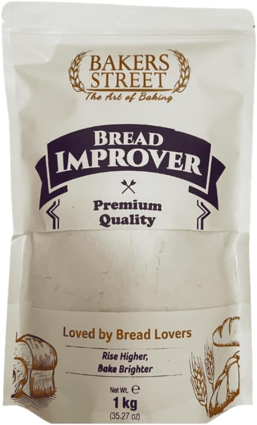 Bakers Street Bread Improver 1kg - Clean Label - General Purpose Dough Conditioner for All Bread Types - Helps Bread Rise Higher & Bake Brighter