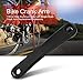 Crank Arm, Universal 170mm Aluminum Alloy Lightweight Left Single Chain Crank Arm Replacement Accessory(Hole-Black)