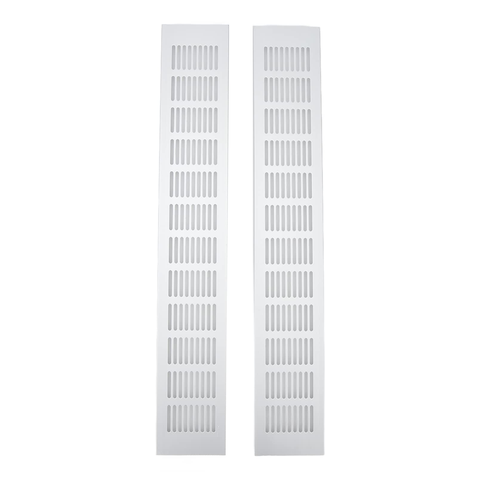2 Lüftungsgitter Aus Aluminium – 80x500 Mm, Für Wohnmobile & Schränke