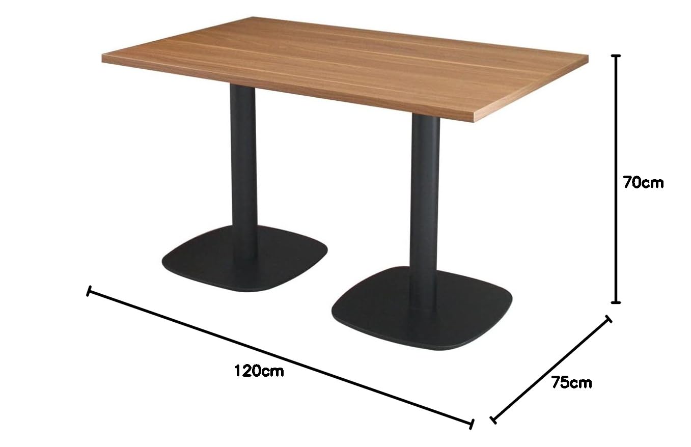 Amazon.co.jp: 業務用 カフェテーブル 1200×750×H700 角丸ベース 