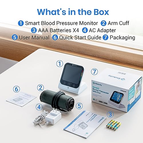 Etekcity TMB-1583-BS Smart High Blood Pressure Monitor For Home Use, Fsa Hsa Store Eligible Items, Cuff For Standard To Large Arms, Accurate Bluetooth Bp Machine thumb #7