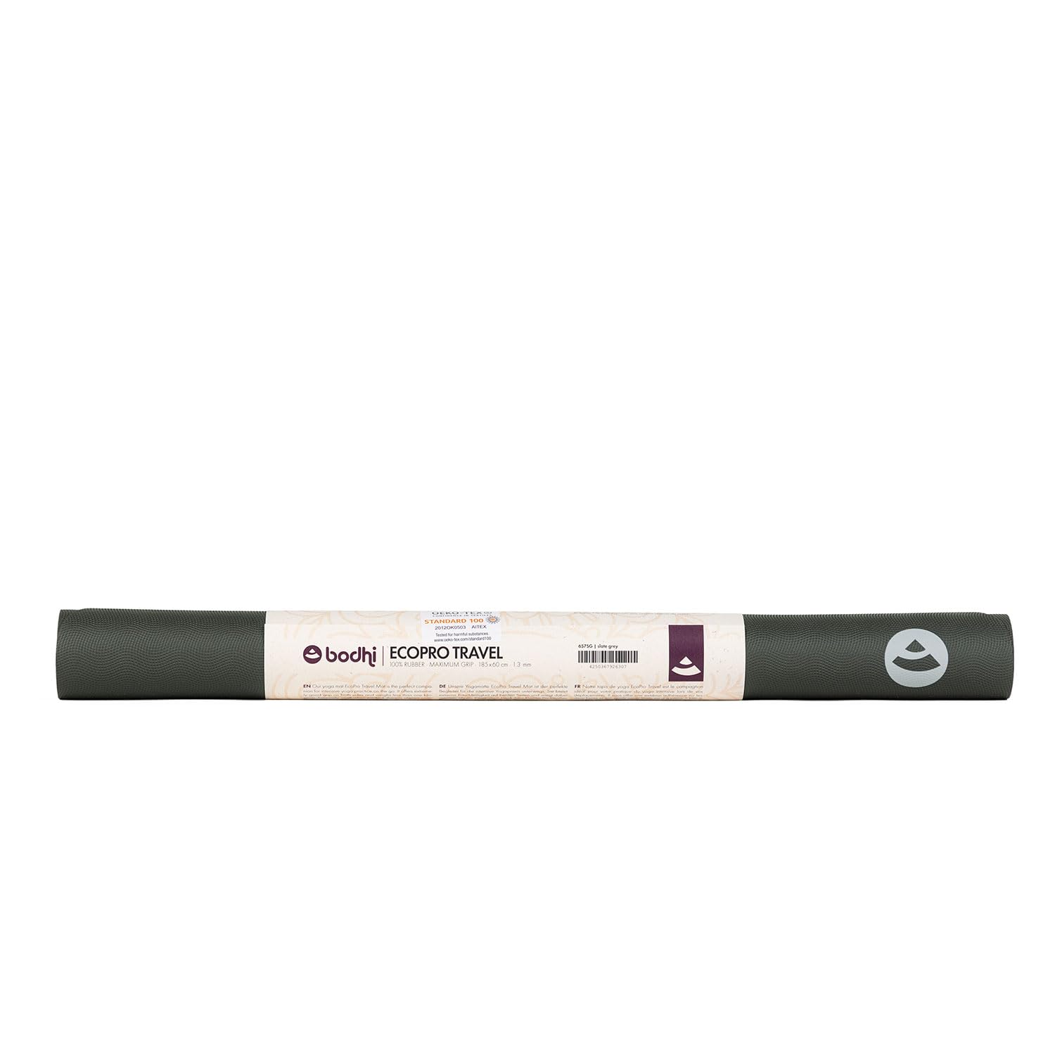 Bodhi Eco Pro Travel XL - Esterilla de yoga (100 % caucho natural, superligera y plegable, extremadamente antideslizante, ecológica, esterilla profesional para yoga, ideal para viajes, 200 x 60 x 0,13