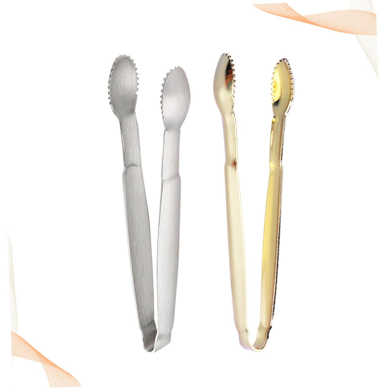 KICHOUSE Small Tongs for Kitchen Sugar Tongs Stainless Steel Perfect for Tea Party Breakfast