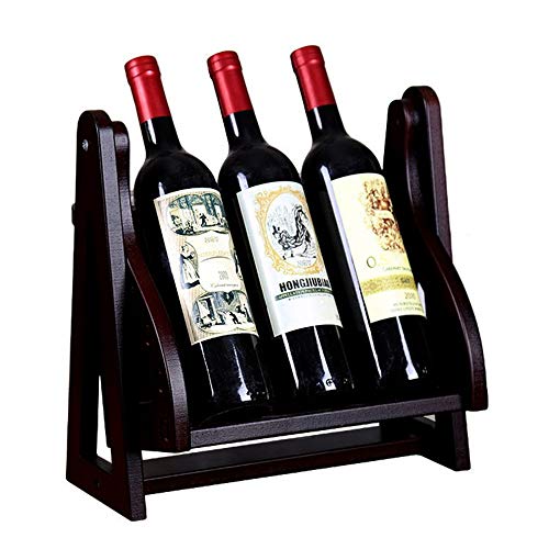 Soporte para botellas de vino de madera 32x34x25cm miniatura 1