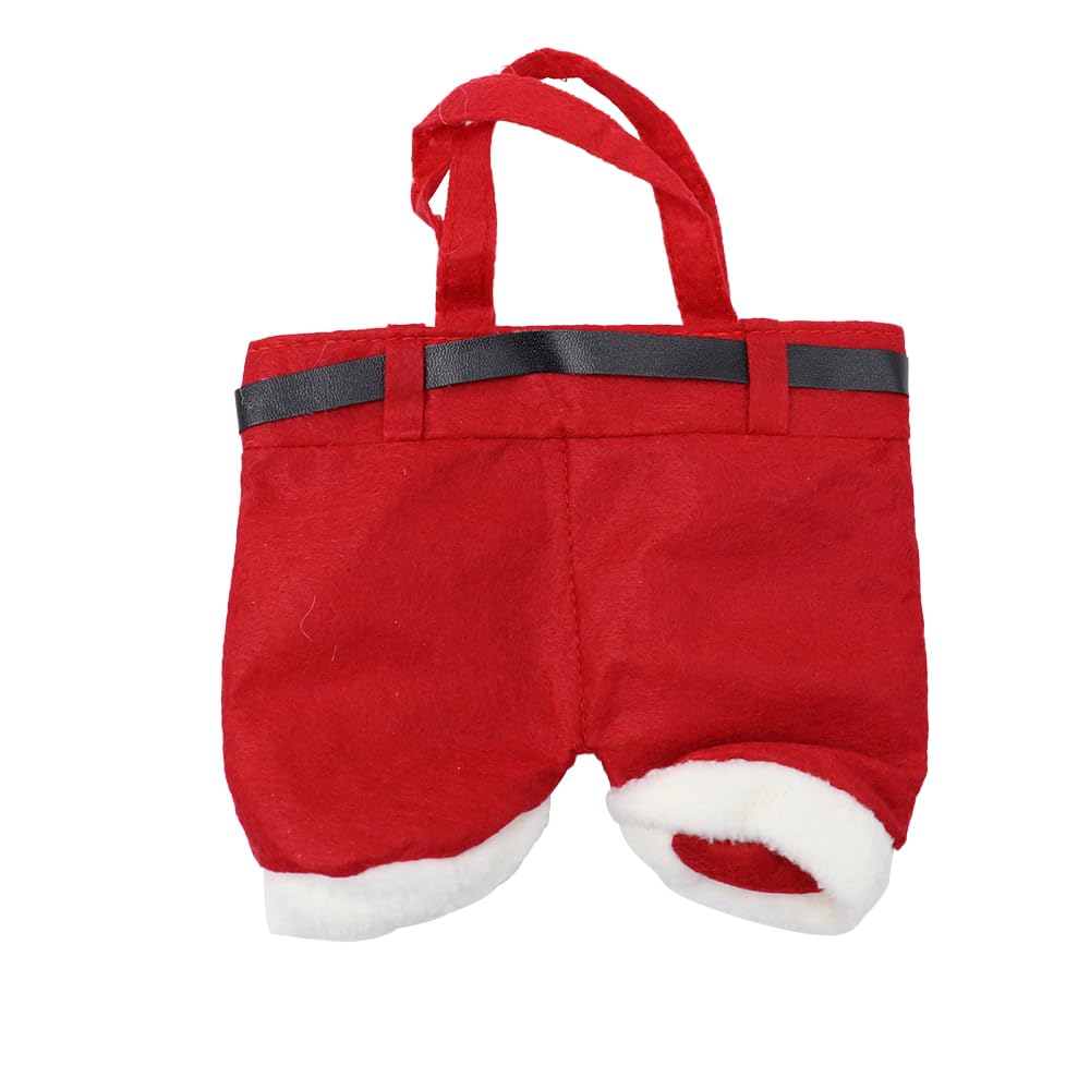 Ieron 2PCS Festive Santa Claus Pants Christmas Decorations Gift Bags Candy Bags, Cute Stocking Filler - Image 2