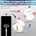 iPhone Cleaning Kit iPhone Cleaner, Phone Charging Port Cleaning, Cell Phone Repair Restore Tool for AirPod pro and iPad, Lightning Charger Cables Speaker Cleaner for Electronic Devices, White