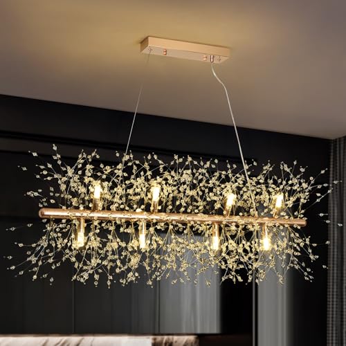Lustre en cristal pour grand salon afin d'illuminer tout l'espace