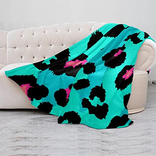 Couverture microfibre imprimé léopard en textile haut de gamme au toucher ultra doux