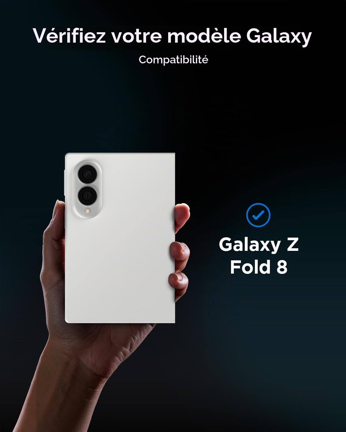 Spigen Pack Air Skin MagFit - Coque Transparente & Protection d'Écran pour Samsung Z Fold 8