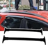 Roof Rack Cross Bar pour Ford Ecospoet 2013 2014 2015 2016 2017 2018 2019 2020, Aluminium Barre Transversale De Galerie De Toit Voiture Externes Accessoire,- Black