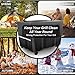 BBQMall Pizza Oven Cart Table and Table Cover for Ooni Koda/Karu/Fyra 16 & 12 with Pizza Topping Station, Movable Food and Prep Workcart, Outdoor Grill Stand for Ninja Woodfire