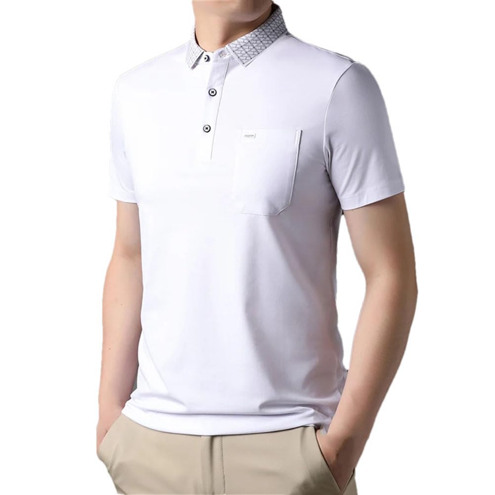Dninmim Polo clásico de golf para hombre, manga corta, estilo casual