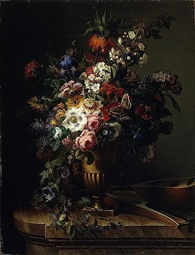 Affiche vase avec des fleurs peinture salon moderne 60x90