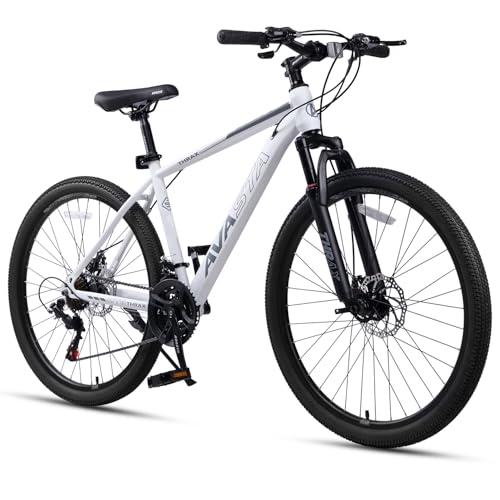 AVASTA Thrax 24 26 27.5 inch Mountain Bike with 21-Speed, High Tensile Steel Frame, Dual Disc Brake, Comfortable Saddle, - Detailed View