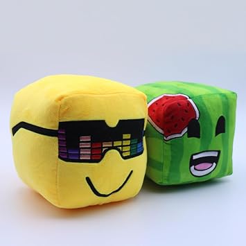 Sunny and Melon 15cm/5.9in Merch Plush Toys, for Fans Yellow and Green