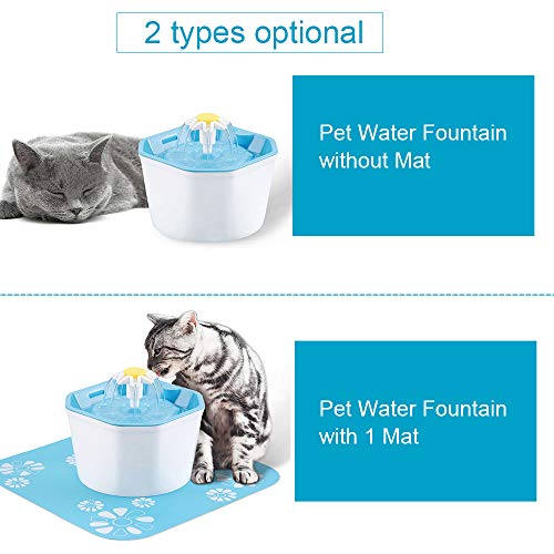 Anself 1.6L Automático Pet Fonte de Água Beber Silencioso Dispensador de Água Elétrico Tigela Alimen