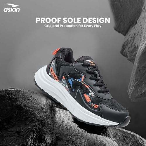 Image of ASIAN Adventure-52 Kids Shoes | Lightweight Sporty Kicks, Breathable Running Shoes, Secure Fit with Memory Foam Technology, Durable Grip Outsole | Stylish Sports Shoes for Boys & Girls