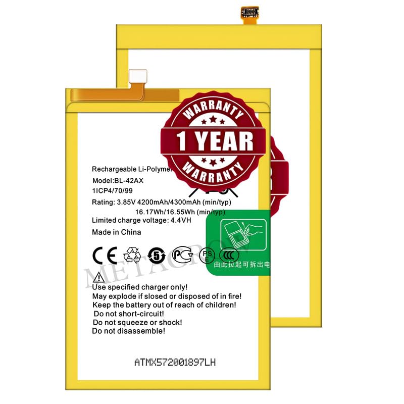 Image of Original BL-42AX Battery Compatible with Infinix Note 4 (X572, X572-LTE) - (4300mAh) - 1 Year Warranty BC46