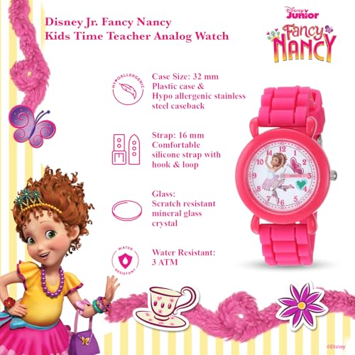 Disney Jr. Kids' Plastic Time Teacher Analog Quartz Silicone Strap Watch4