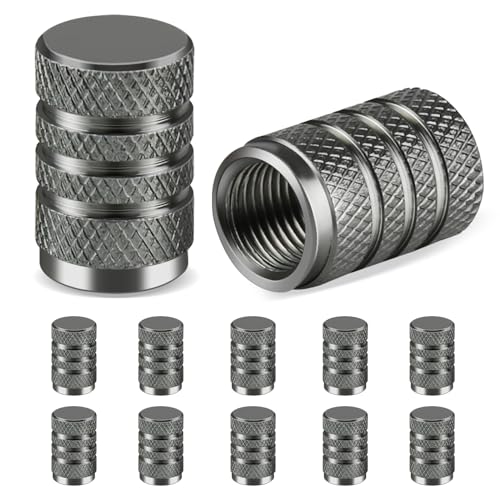 GUOYIHUA 12 Tapones de Válvula de Aluminio Universales para Neumáticos de Coche, Camiones, SUV, Motocicletas y Bicicletas