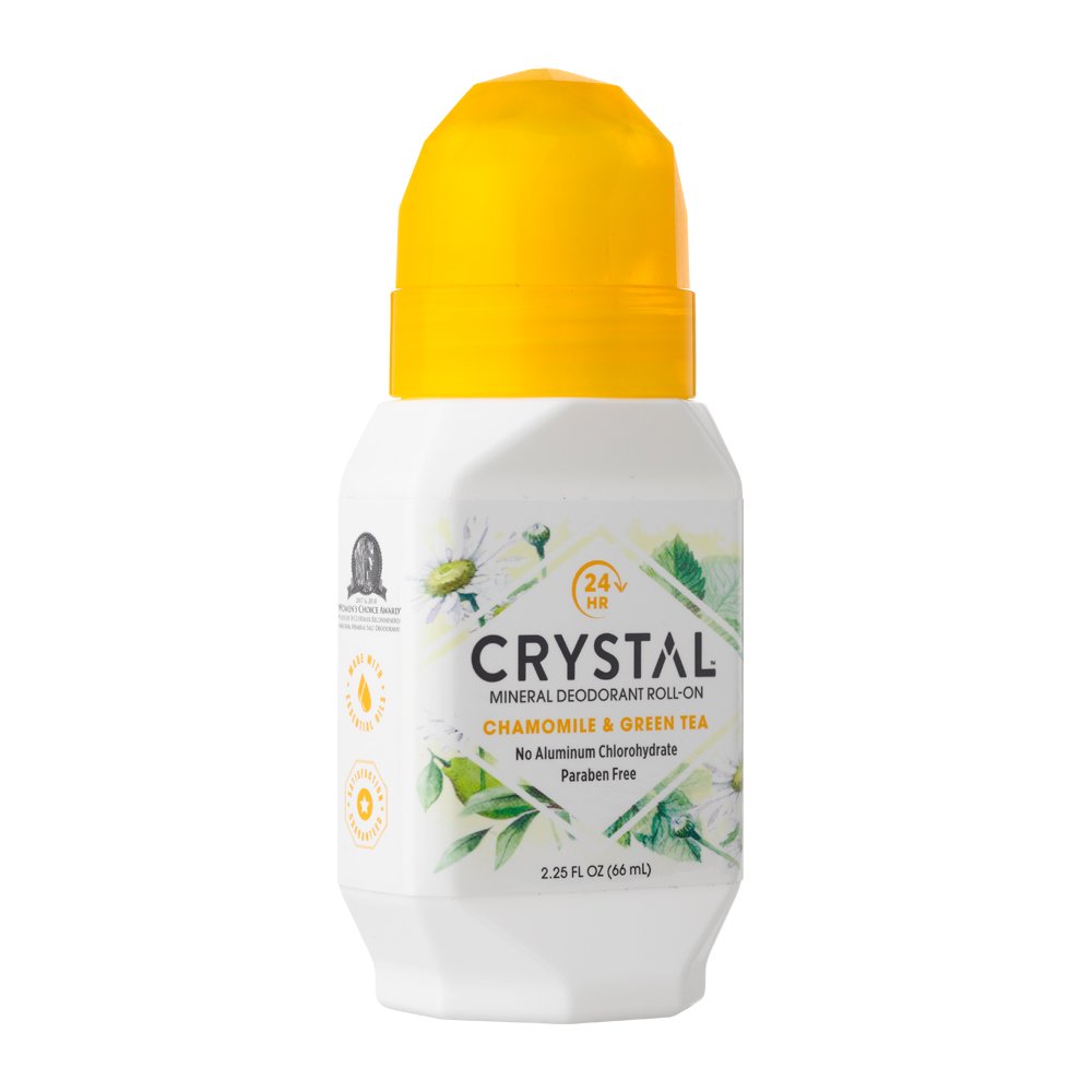 Crystal Mineral Deodorant Roll-On, Chamomile & Green Tea, 2.25 fl oz (Pack of 12) thumbnail 3