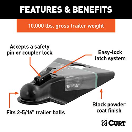 Curt 25200 Black A-Frame Trailer Coupler thumb #2